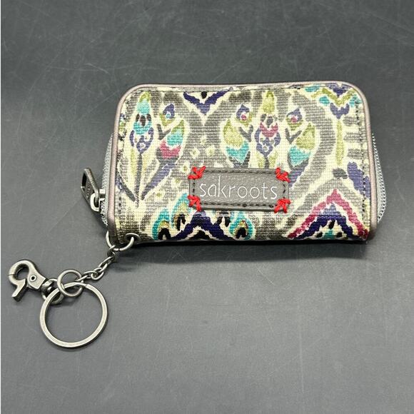 Sakroots Wristlet Wallet Boho Hook On PEACE Change Purse - Picture 1 of 7